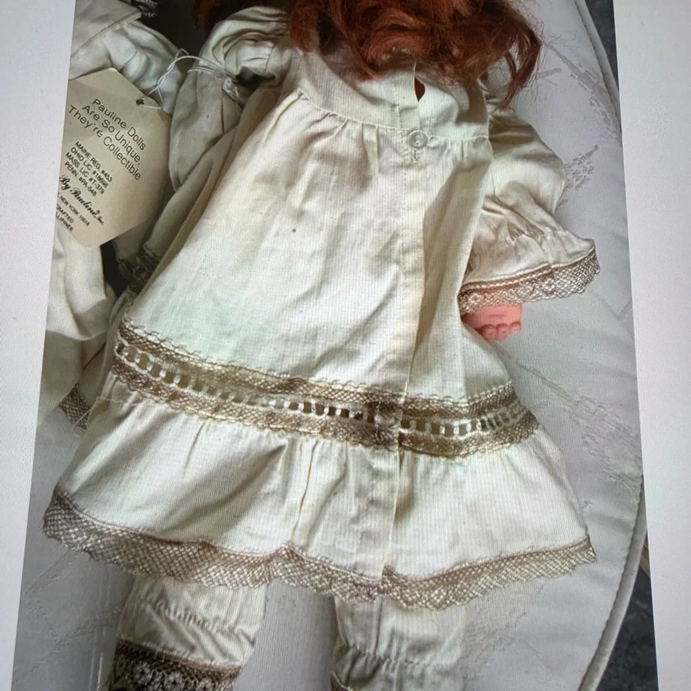 Dolls Pauline Doll Co. French Boy & Girl Red Hair Ivory Outfits Adorable 1980 - Picture 5 of 7